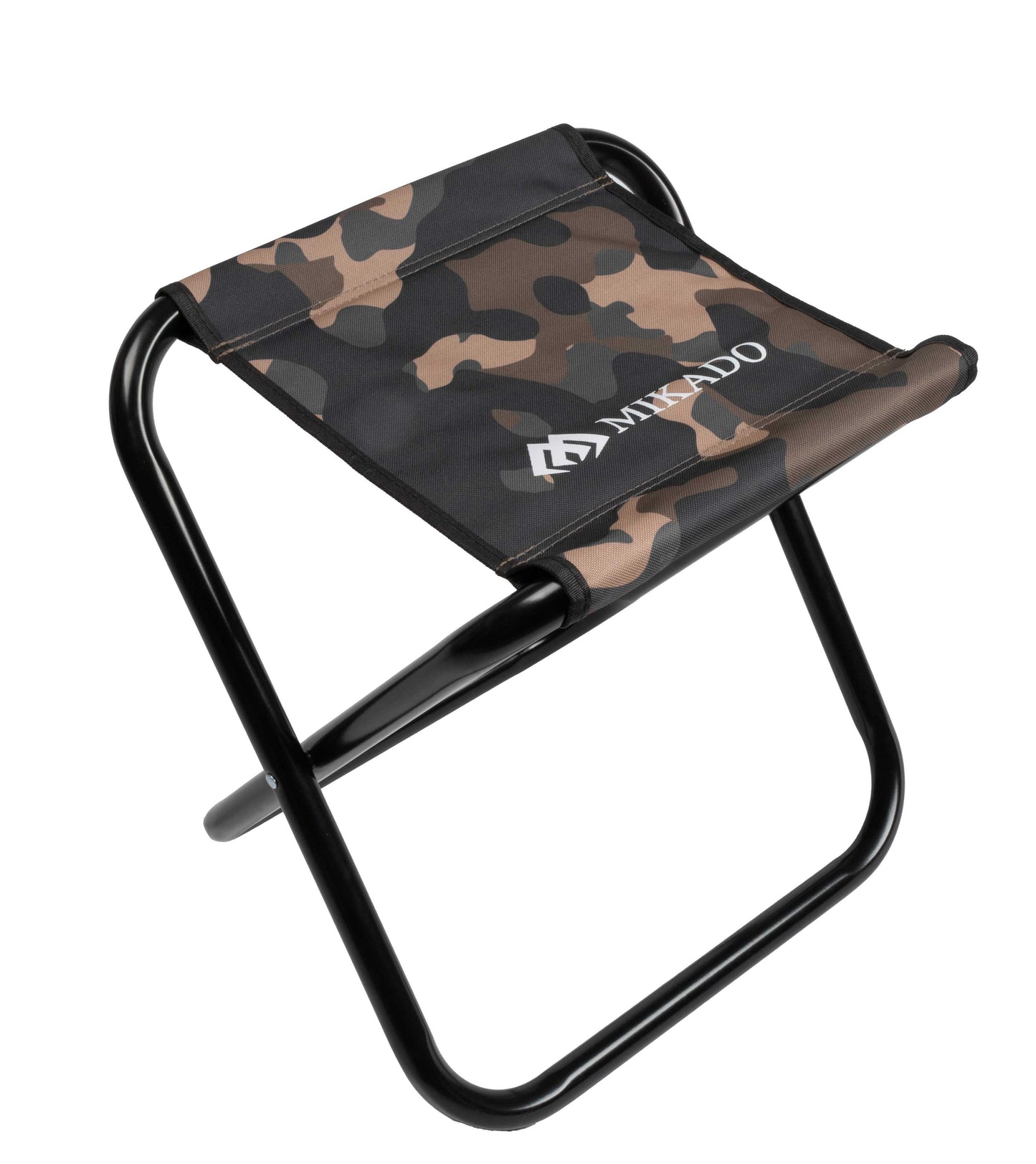 Mikado Hocker - Klappbar (max. Belastung 120kg) (43x43x35cm fi:25mm) - Braun Camo - 1 Stk.