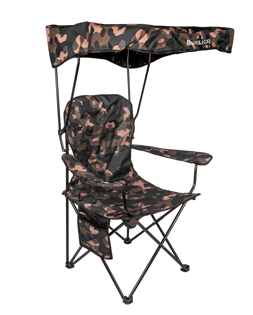 Mikado Stuhl - Klappbar Mit Dach - Braun Camo - 1 Stk.