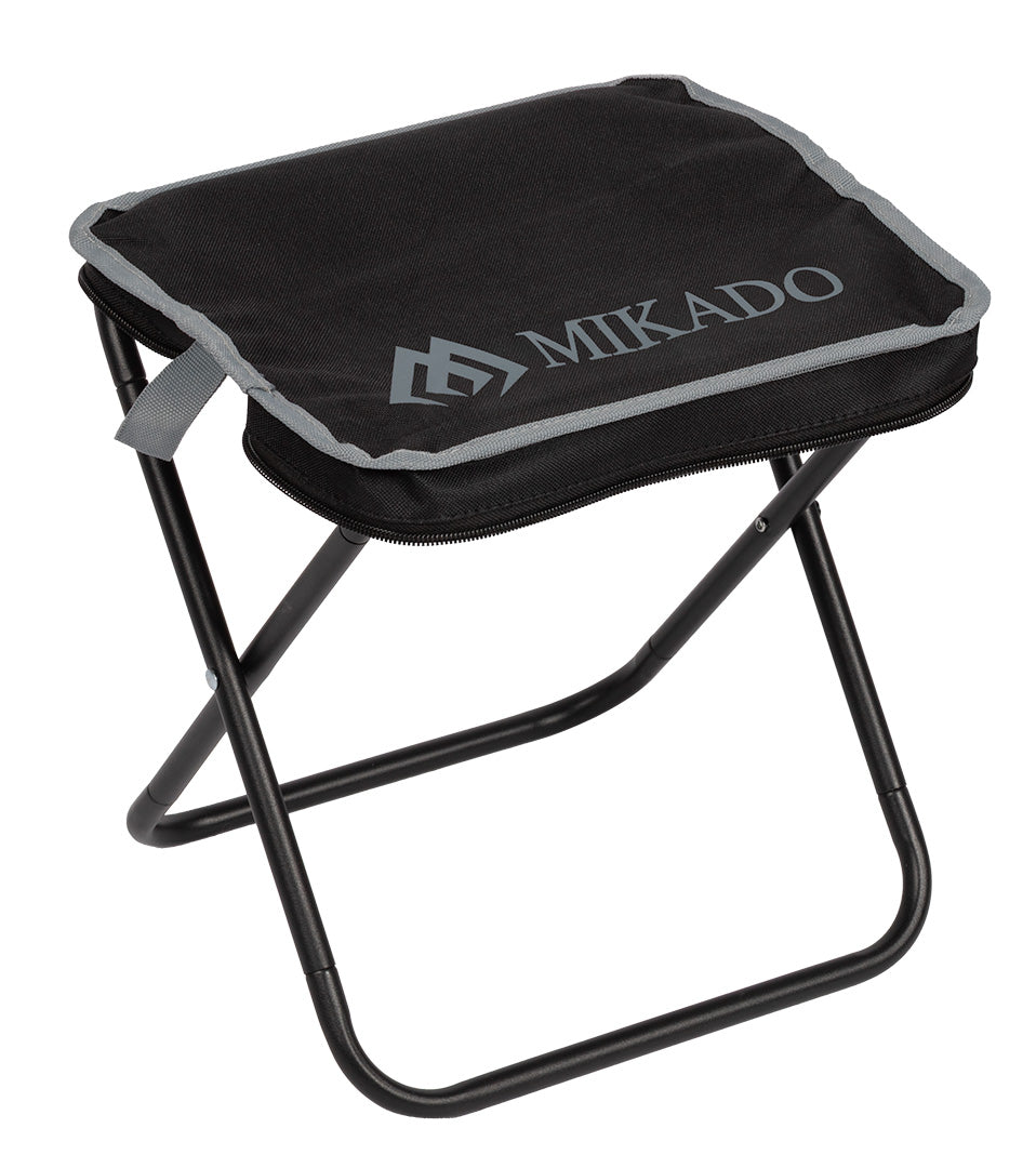 Mikado Hocker - Klappbar Mini (max 120kg) - Schwarz - 1 Stk.