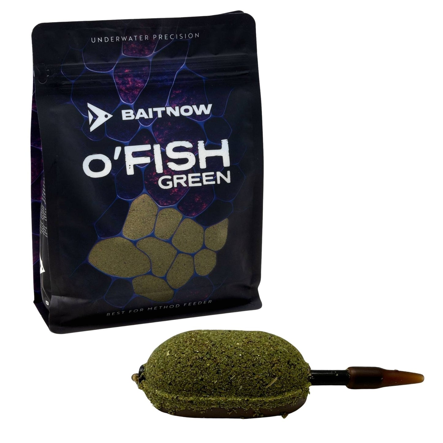 Mikado Futter Method Feeder - O'FISH Green 800g - Packung 1 stk.