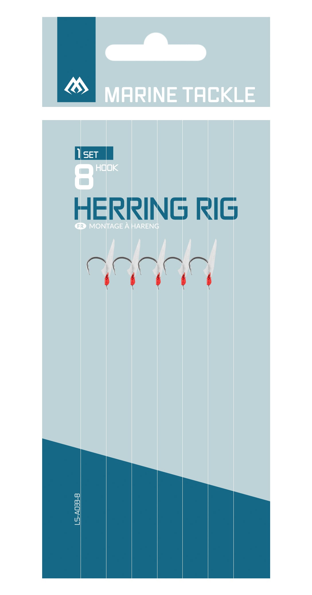 Mikado Meeresvorfach - Herring Rig 5x20cm - Haken NR. 10 - 1 Set