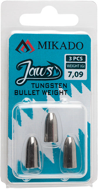 Mikado Blei - Jaws Tungsten Bullet - 17.72g - Stahl Und Grau - 2 Stk.