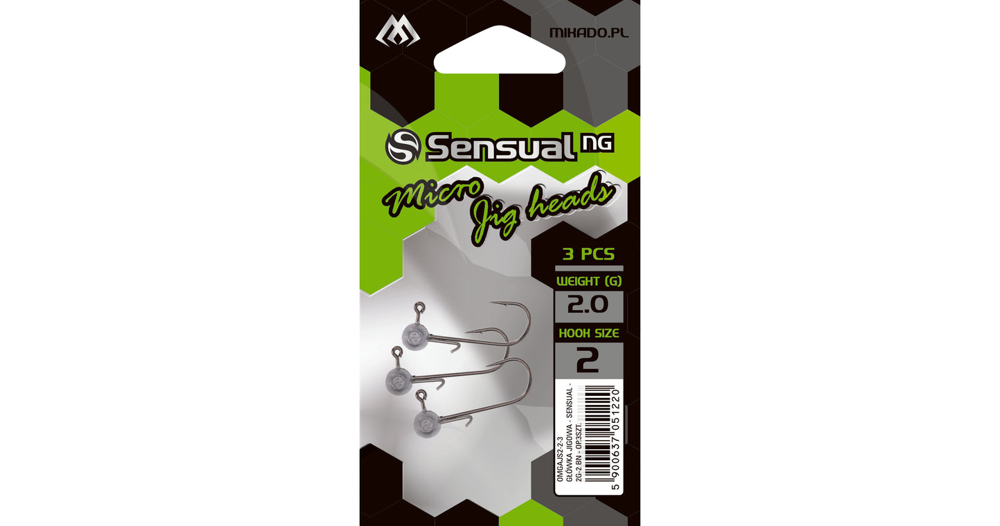 Mikado Jig Head - Sensual Micro - 2g-8 Bn - 3 Stk.