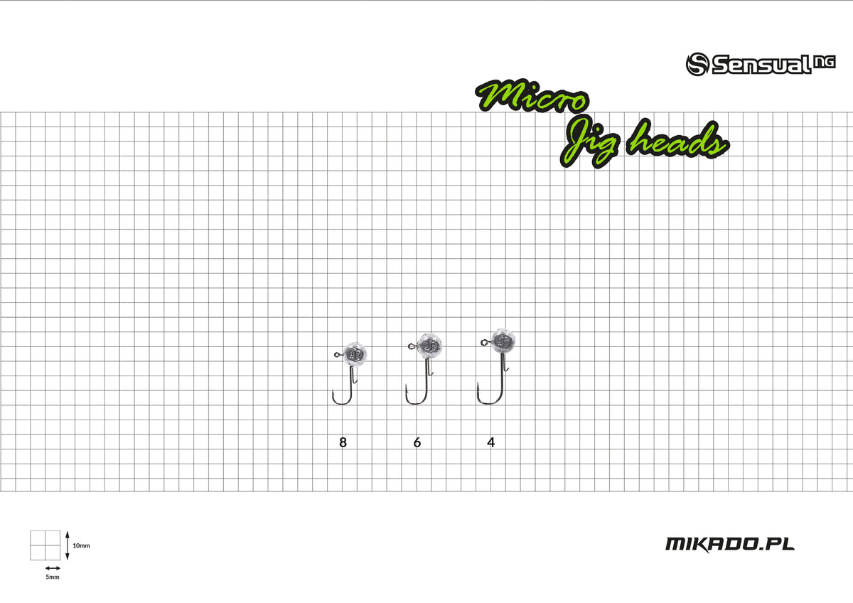 Mikado Jig Head - Sensual Micro - 2g-6 Bn - 3 Stk.