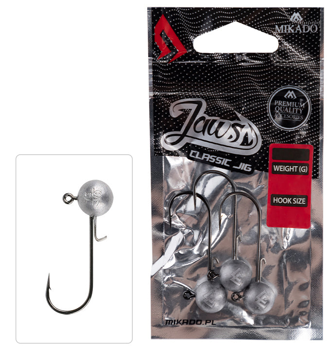 Mikado Jig Head - Jaws Classic - 17.5g-4/0 Bn - 3 Stk.