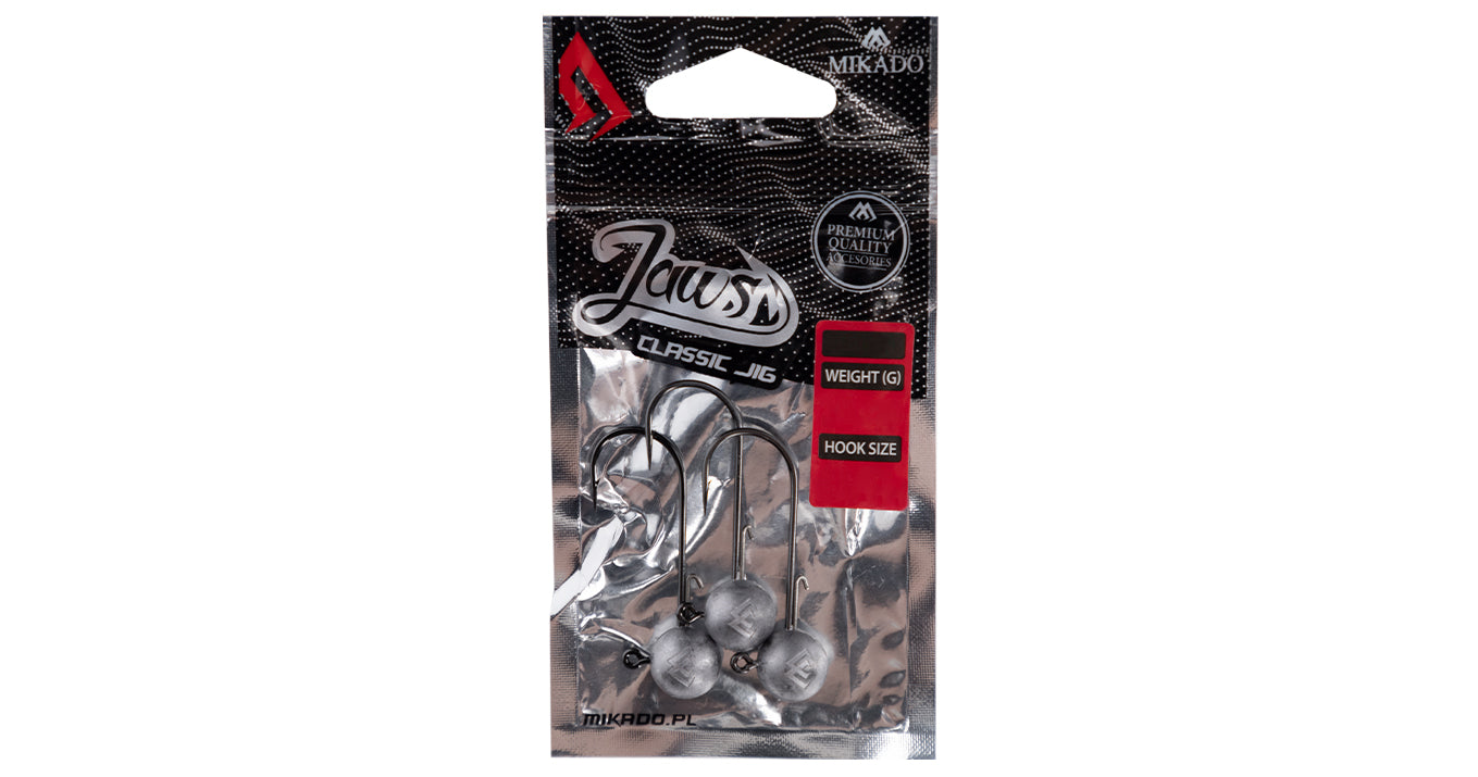 Mikado Jig Head - Jaws Classic - 10g-1/0 Bn - 3 Stk.