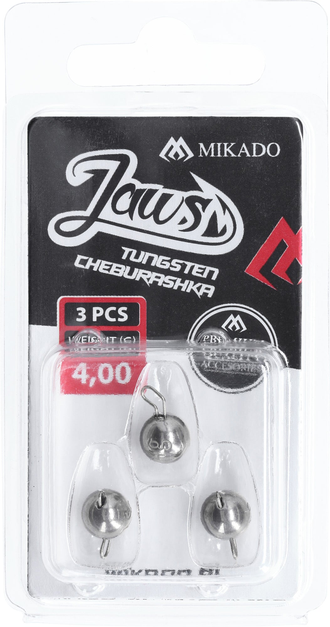Mikado Cheburashka - Tungsten Jaws 4g - 3 Stk.