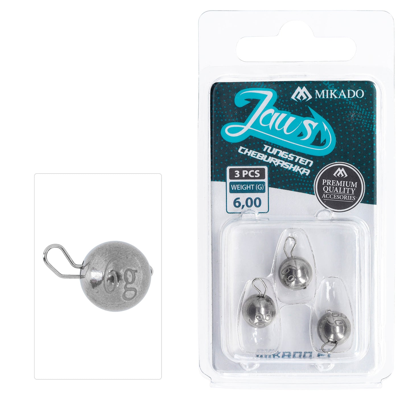 Mikado Cheburashka - Tungsten Jaws 6g - 3 Stk.