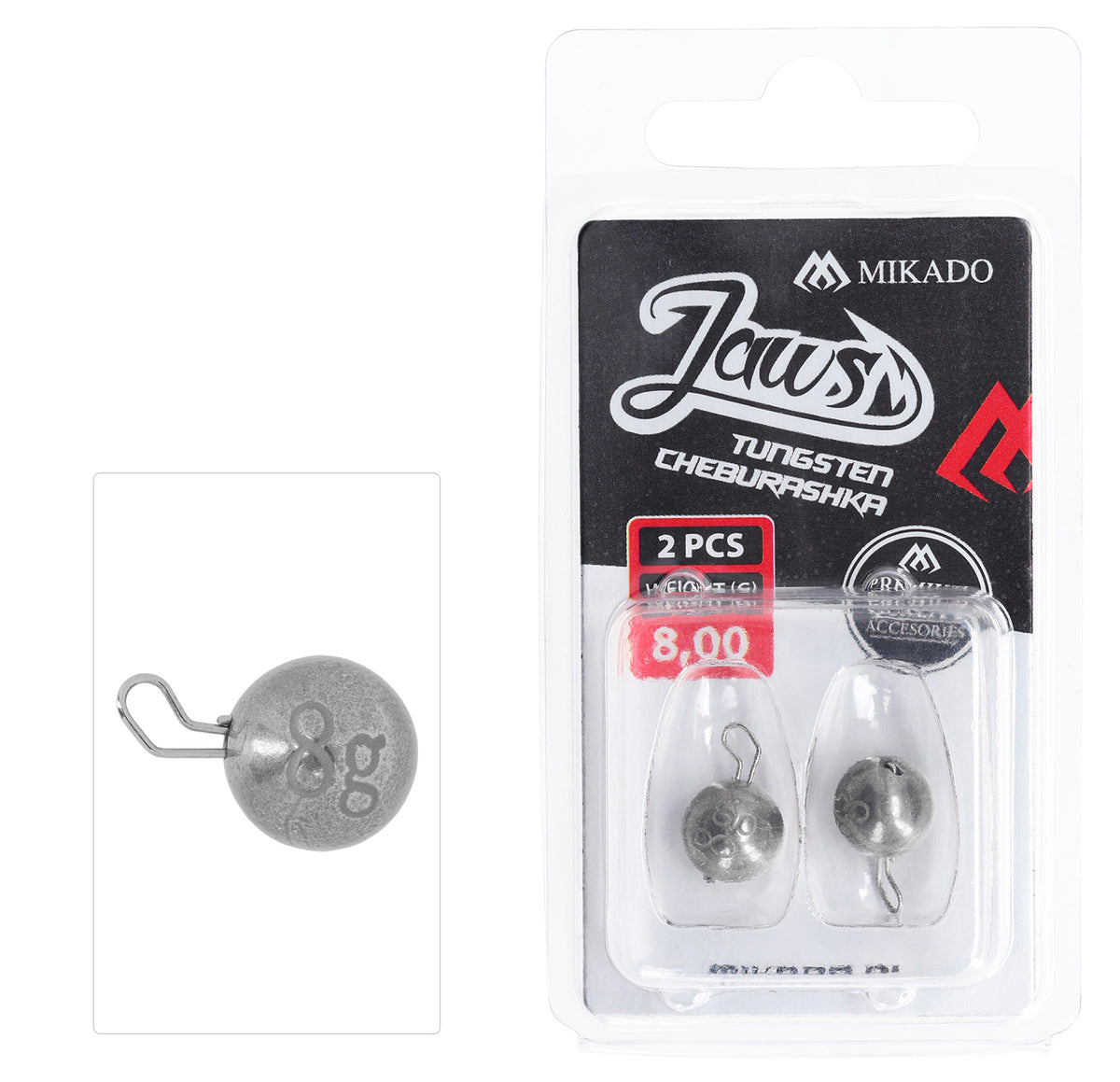 Mikado Cheburashka - Tungsten Jaws 8g - 2 Stk.