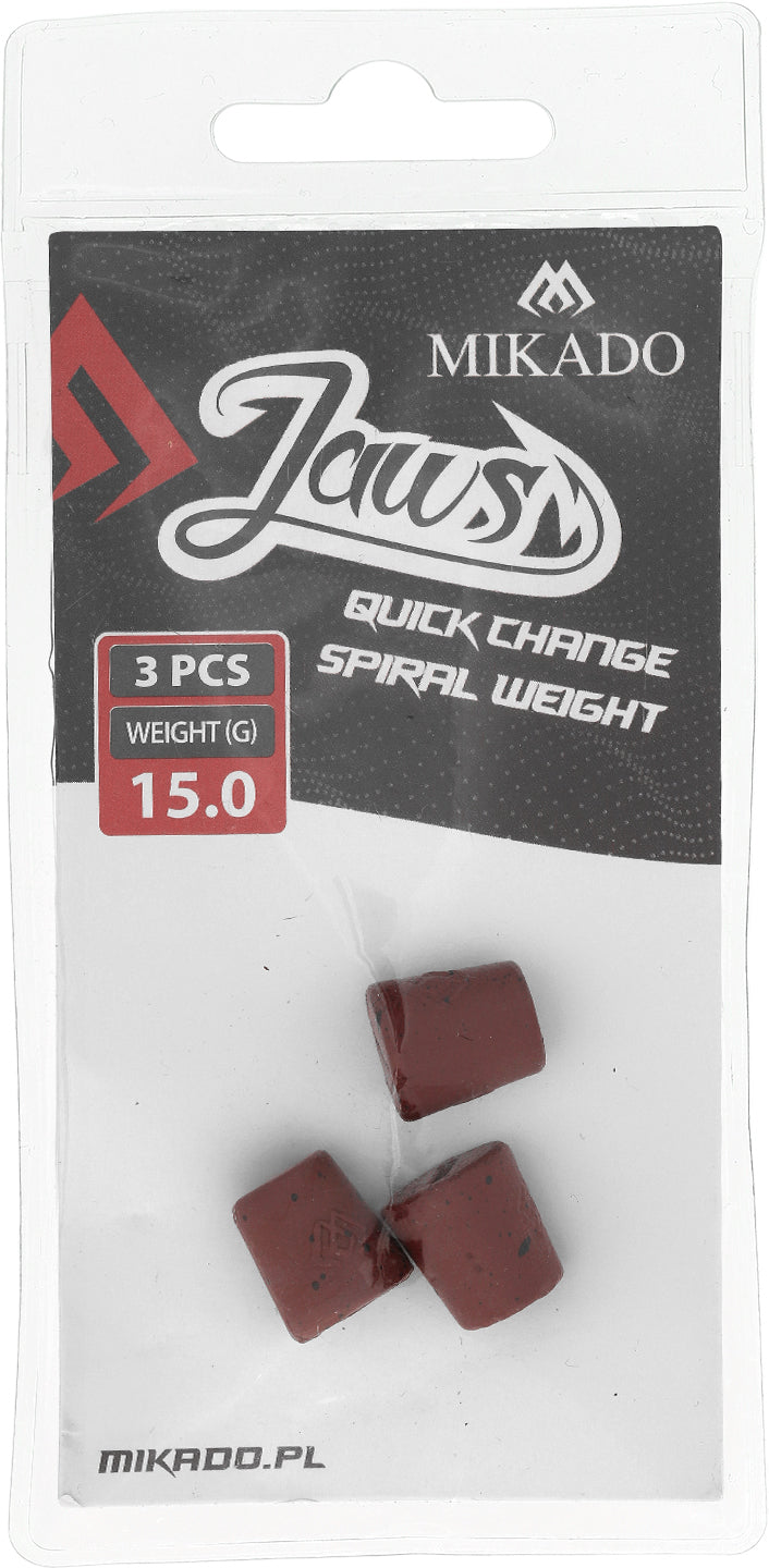 Mikado Austauschbare Last - Für Schrauben - Jaws Quick Change Spiral - 15gr - 3 Stk.