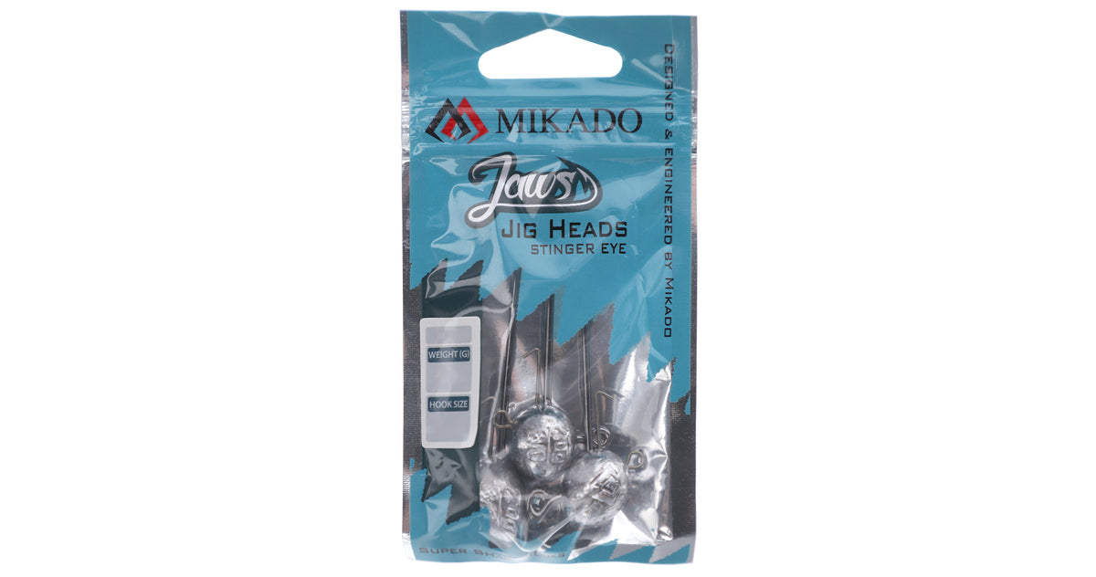 Mikado Jig Head - Jaws Stinger Eye 20g-10/0 Bn - 3 Stk.