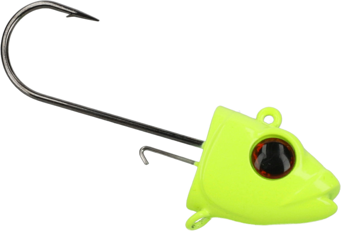 Mikado Jig Head - Jaws Vertical - 30g-5/0-Fluo - 2 Stk.