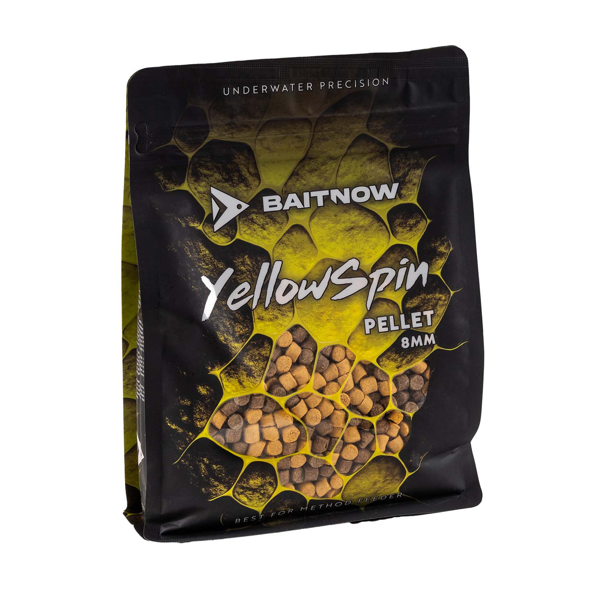 Mikado Pellet Method Feeder - Yellow Spin 8MM 800g - Packung 1 stk.