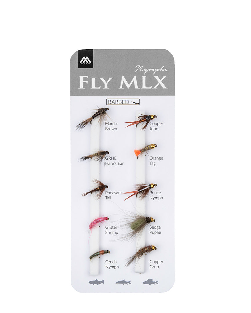 Mikado Set - Künstliche Fliegen - Nymphs - Barbed - 1 Satz