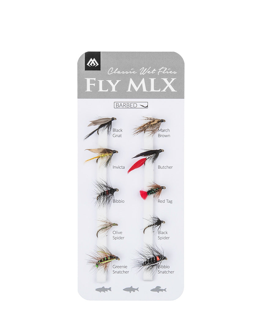 Mikado Set - Künstliche Fliegen - Wet Flies - Barbed - 1 Satz