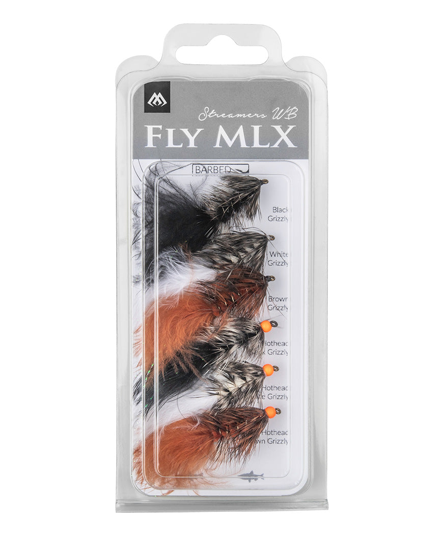 Mikado Set - Künstliche Fliegen - Streamers Woolly Bugger - Barbed - 1 Satz