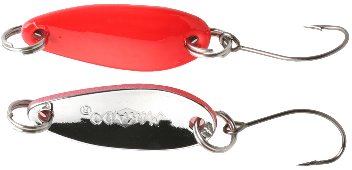 Mikado Blinker - Mini Spoon 2.4cm/2.5g - Rot Und Silber - 1 Stk.