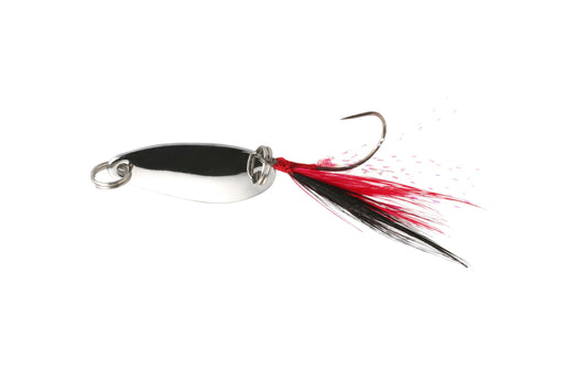 Mikado Blinker - Mini Spoon Mit Quaste - Silber