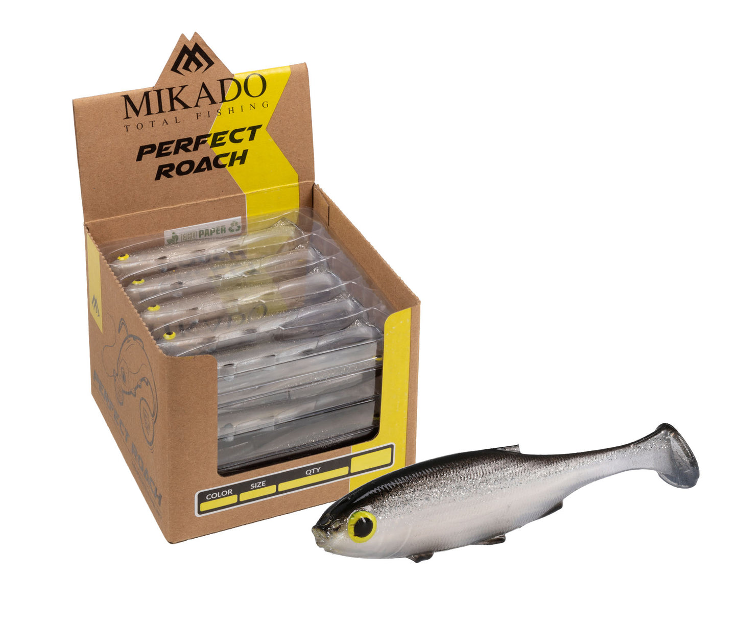 Mikado Köder - Perfect Roach 13cm/SHINY Bleak  - Bulk - 25 Stk.