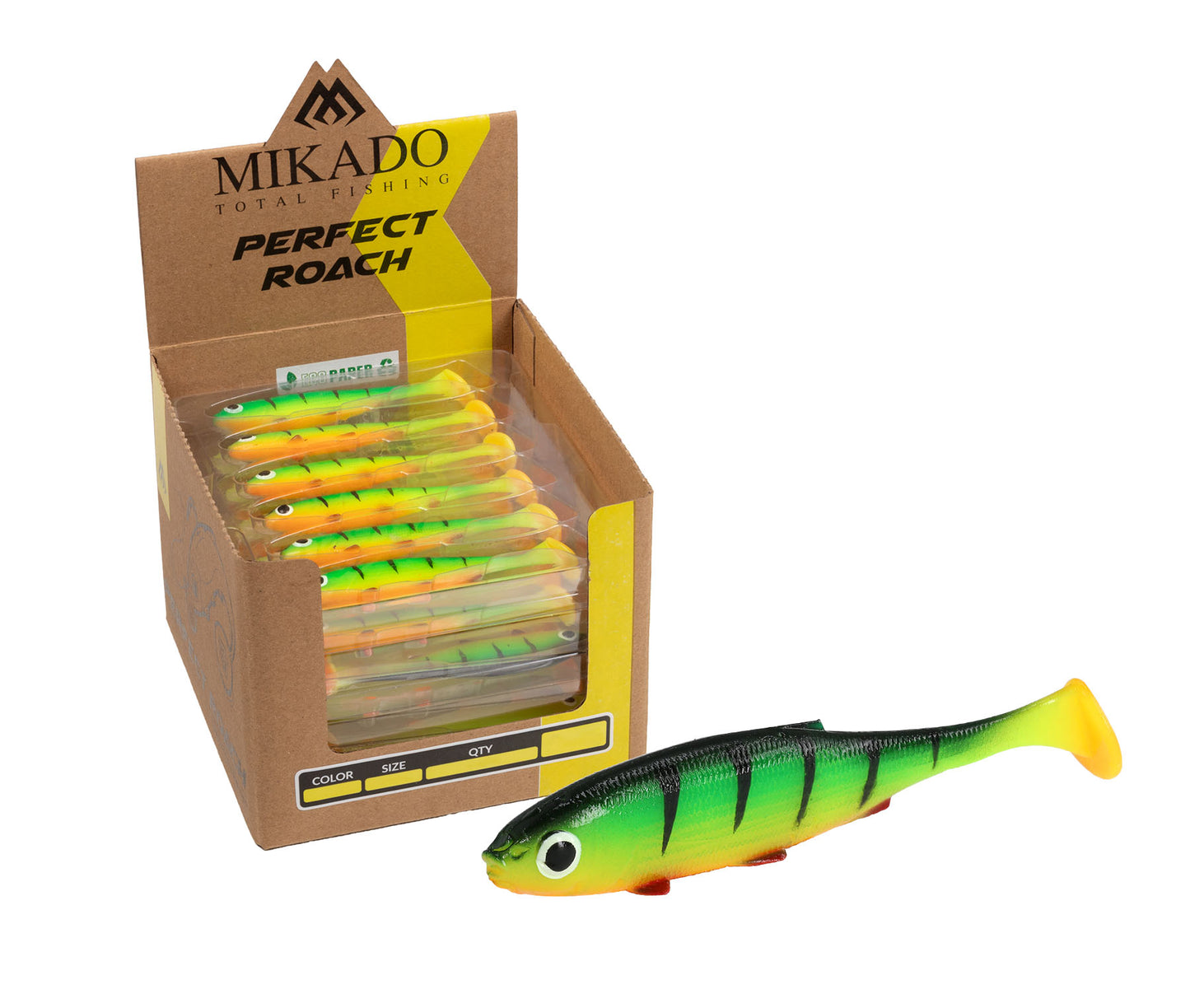 Mikado Köder - Perfect Roach 8.5cm/FIRETIGER  - Bulk - 36 Stk.