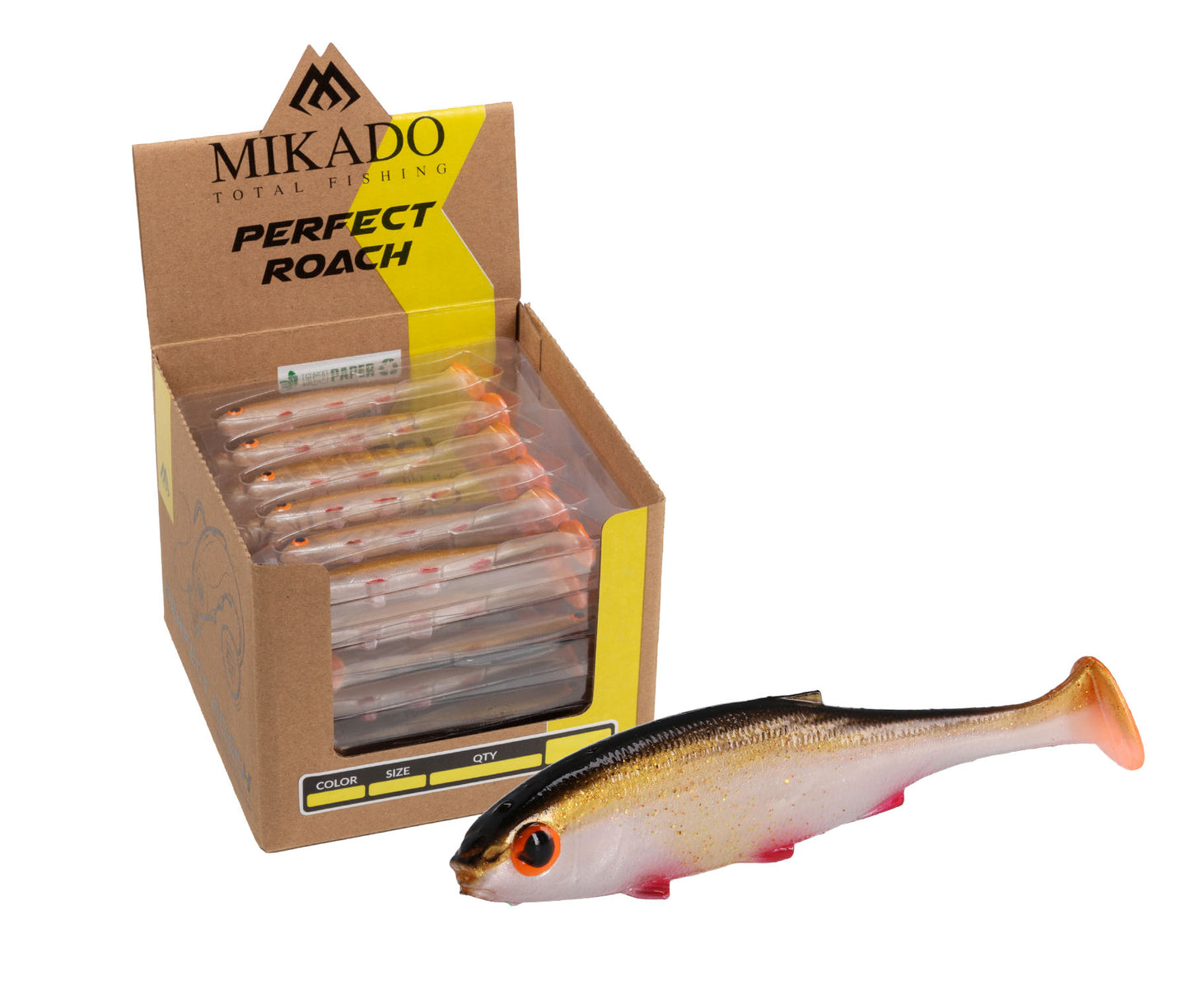 Mikado Köder - Perfect Roach 8.5cm/RUDD  - Bulk - 36 Stk.