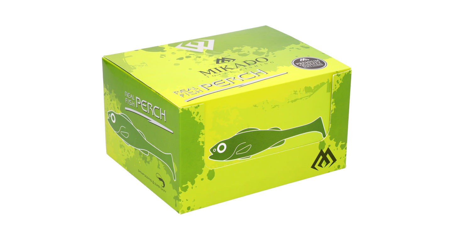 Mikado Köder - Real Fish Perch 9.5cm/RUFFE - 4 Stk.