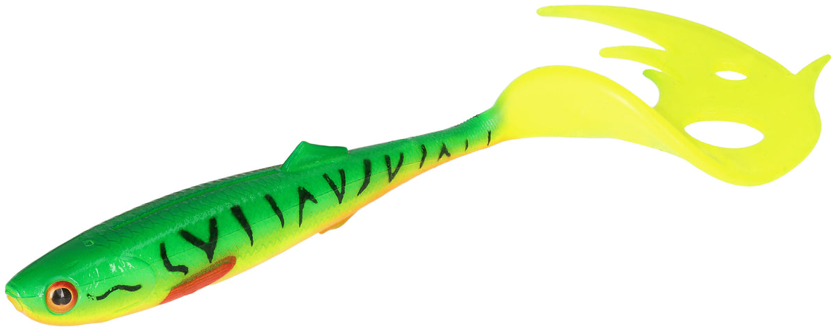 Mikado Köder - Sicario Pike Tail 14cm/FIRE Tiger - 2 Stk.