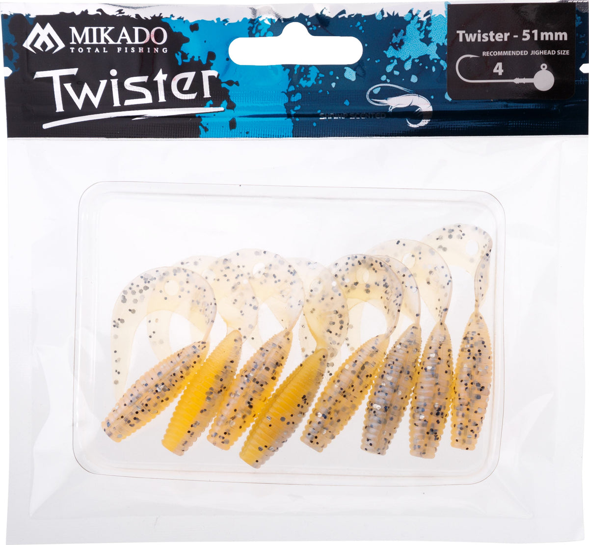 Mikado Köder - Twister 51mm/ Salty Carmel - 8 Stk.