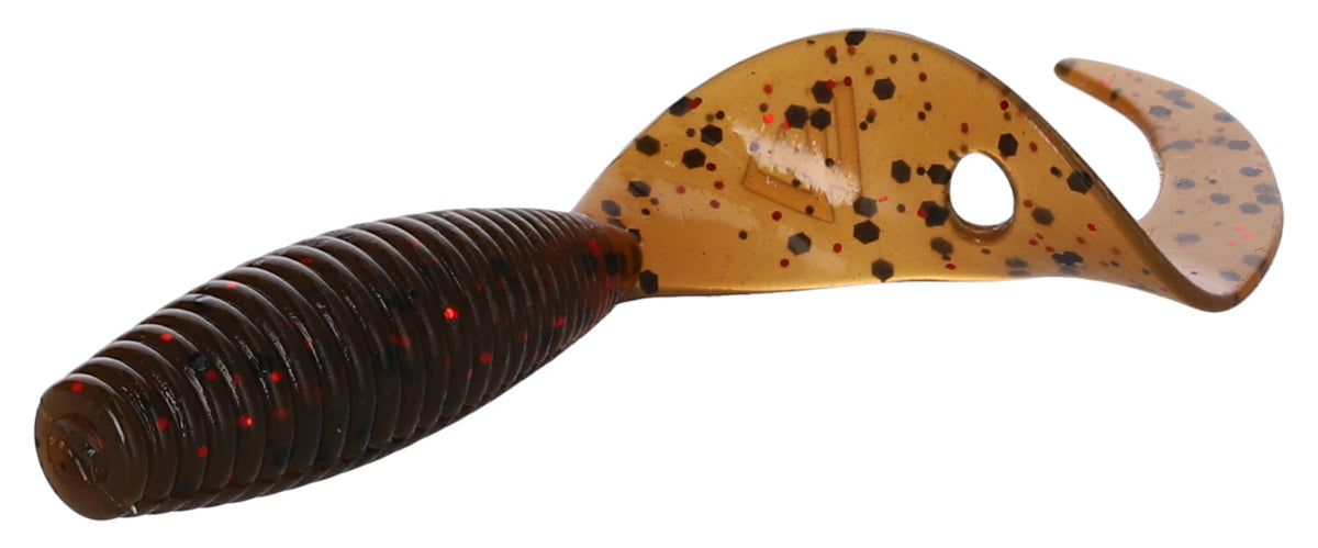 Mikado Köder - Twister 51mm/ Brown Pumpkin - 8 Stk.