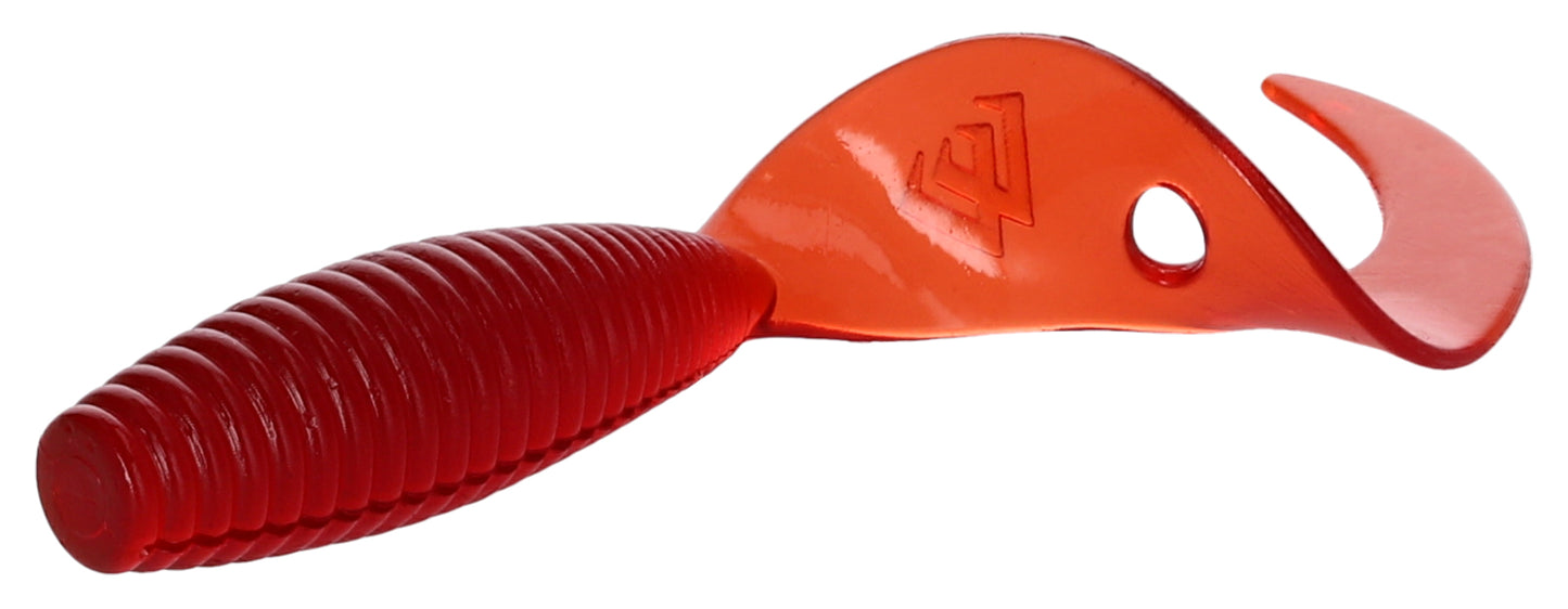 Mikado Köder - Twister 64mm/ Red - 6 Stk.