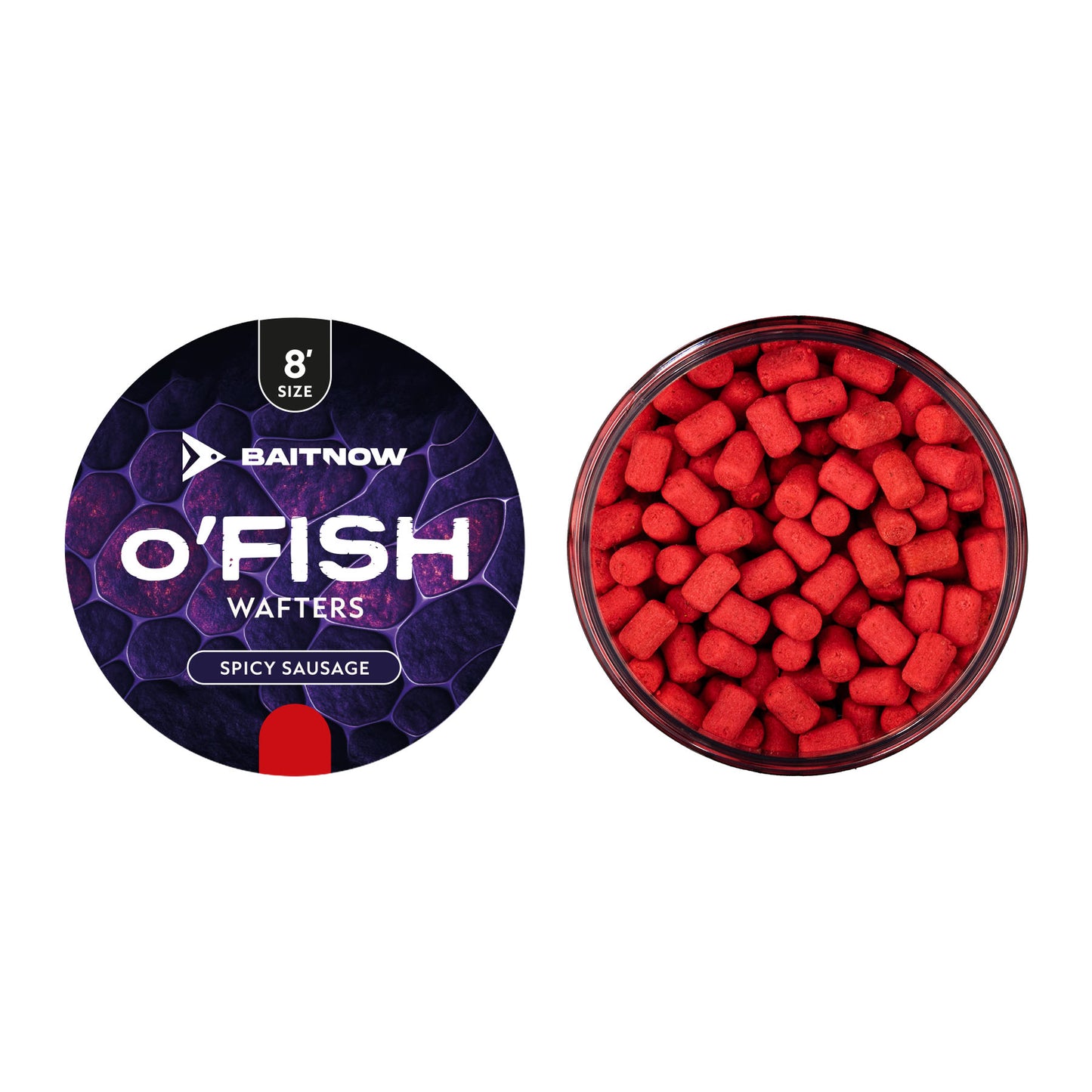 Mikado Wafters Method Feeder - O'FISH Spicy Sausage Grösse 8 24g - Packung 1 stk.