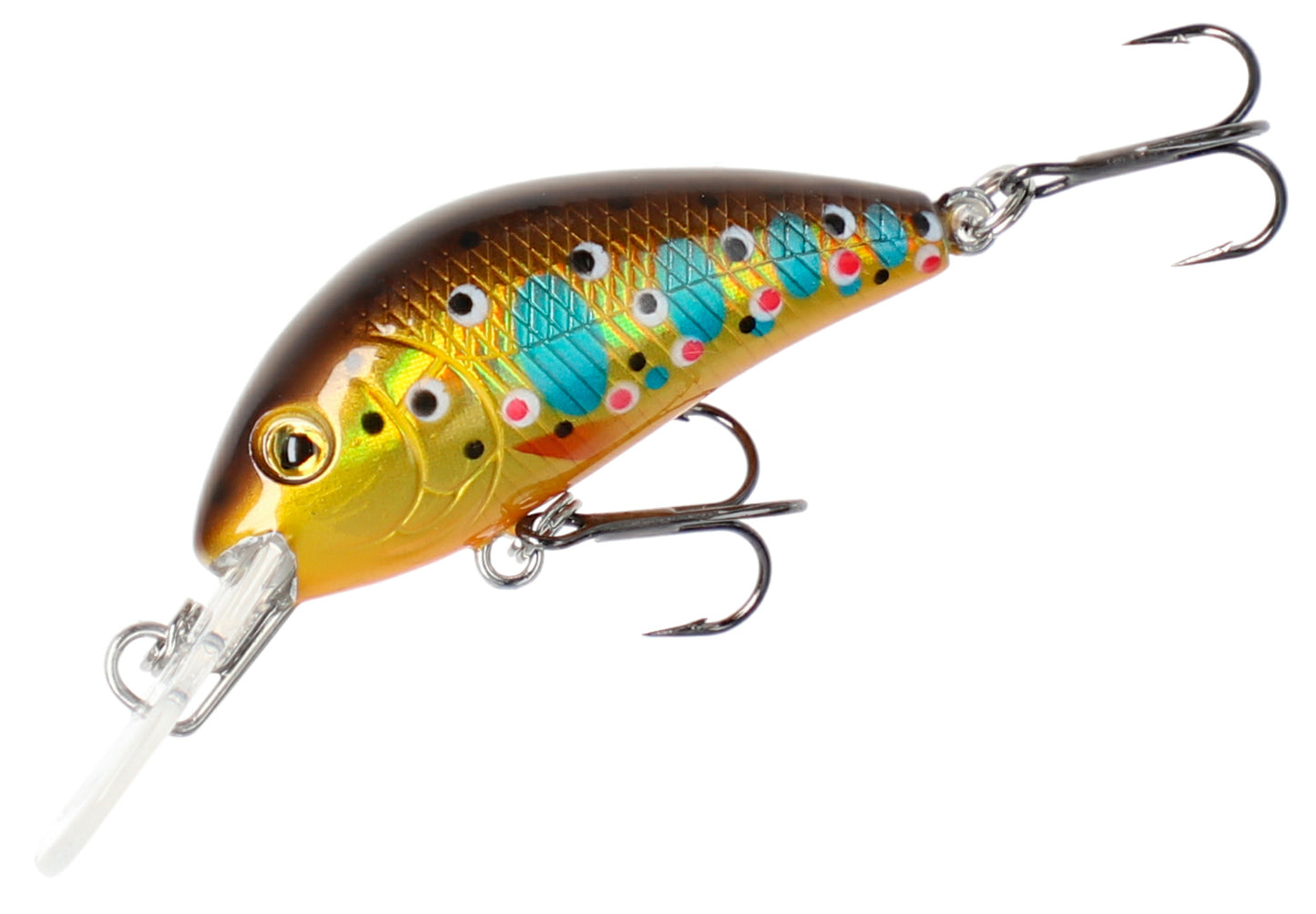Mikado Wobbler Fishunter Cavalier - 4cm/BROWN Trout - Schwimmend - 1 Stk.