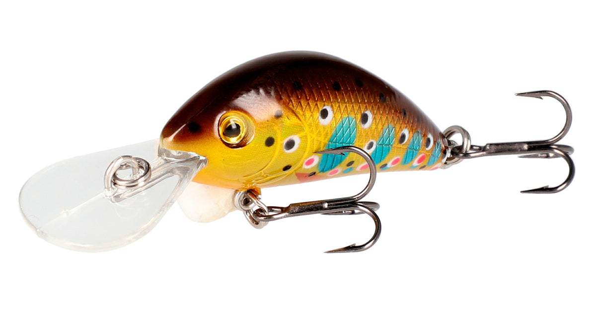 Mikado Wobbler Fishunter Cavalier - 4cm/BROWN Trout - Schwimmend - 1 Stk.