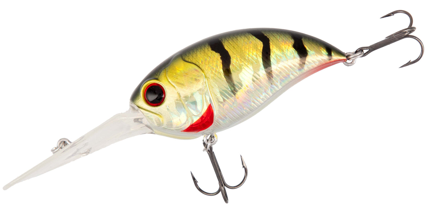 Mikado Wobbler Crazy Crank - 62mm/19.7g/GREEN Perch - Schwimmend - 1 Stk.