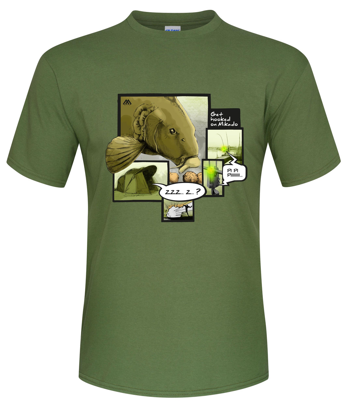 Mikado T-Shirt - Carp Bite Größe L - 1 Stk.