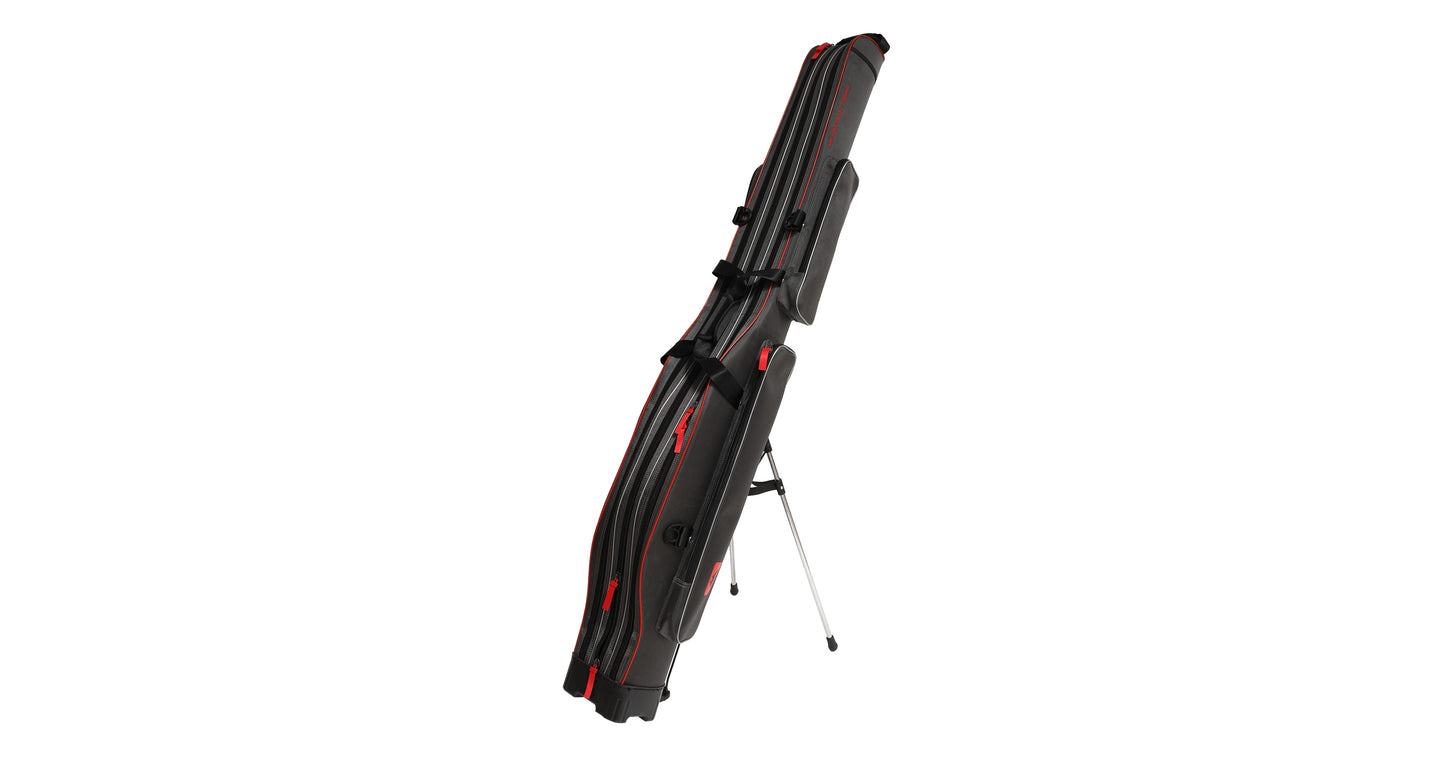 Mikado Rutenfutteral - 3 Fächer 140cm - Versteift - Grau - 1 Stk.