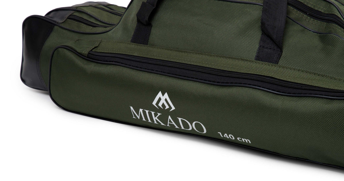 Mikado Rutenfutteral - 3 Fächer 120cm Versteift - Grün - 1 Stk.