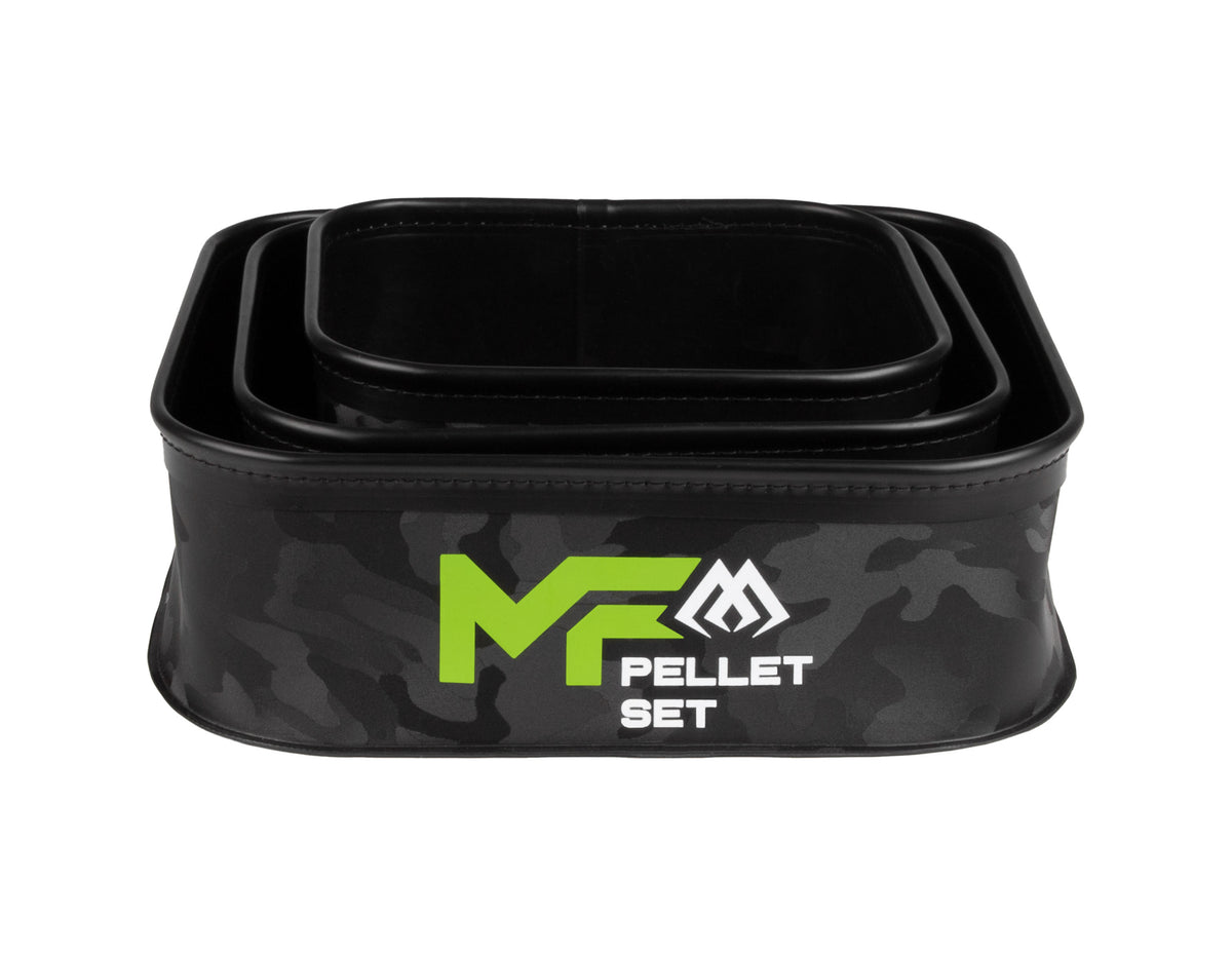 Mikado Eva-Behälter - Mf Pellet Set - (25x25x8cm) 1 Stk. + (21x21x8cm) 1 Stk. + (18x18x8cm) 1 Stk. - 1 Set