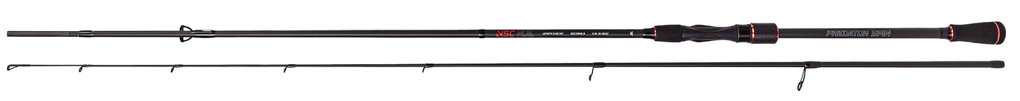 Mikado Rute - Nsc N.G. Predator Spin 245 c.w. 10-35g (2 sec.) - 1 Stk.