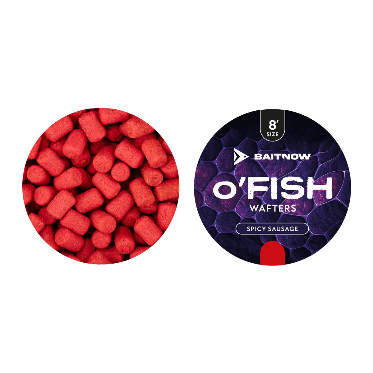 Mikado Wafters Method Feeder - O'FISH Spicy Sausage Grösse 8 24g - Packung 1 stk.