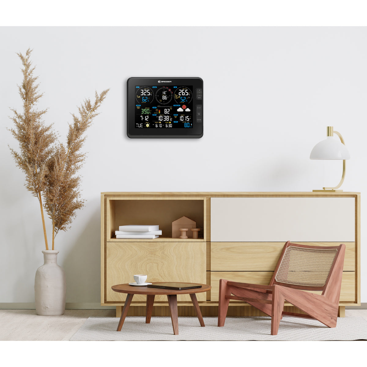 BRESSER Profi WLAN-Wetterstation 7-in-1 mit Lichtintensität- und UV-Messung