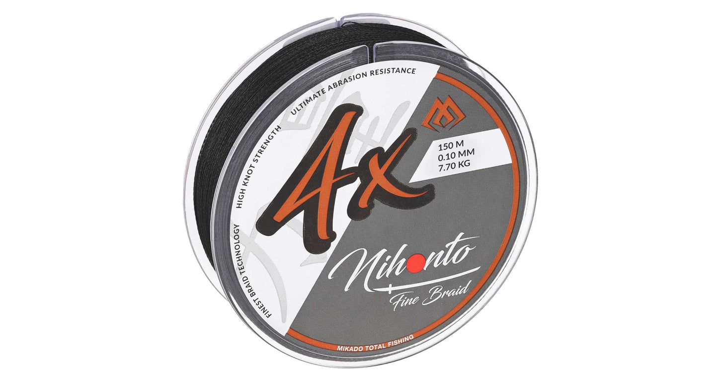 Mikado Geflochtene Schnüre - Nihonto Fine Braid - 0.12mm/8.8kg/15m - Schwarz - 1 Spule