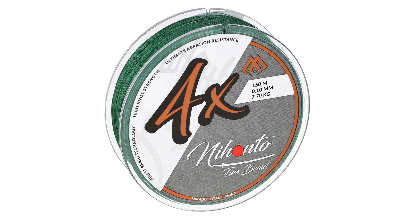 Mikado Geflochtene Schnüre - Nihonto Fine Braid - 0.16mm/12.5kg/15m - Grün - 1 Spule