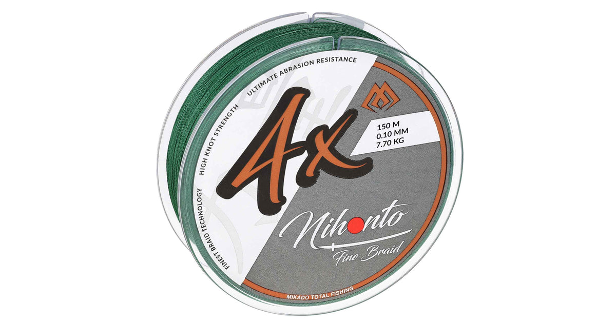 Mikado Geflochtene Schnüre - Nihonto Fine Braid - 0.23mm/20.2kg/15m - Grün - 1 Spule