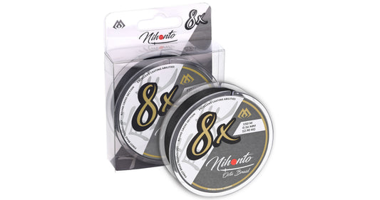 Mikado Geflochtene Schnüre - Nihonto Octa Braid - 0.26mm/22.6kg/10m - Schwarz - 1 Spule