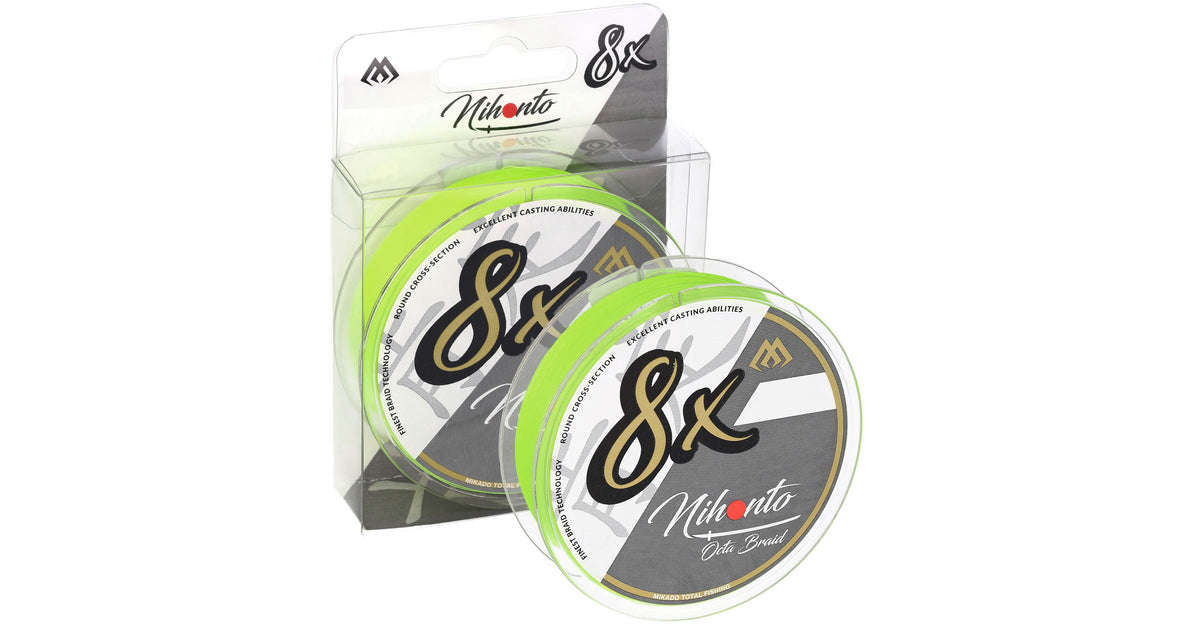 Mikado Geflochtene Schnüre - Nihonto Octa Braid - 0.14mm/10.15kg/150m - Fluo - 1 Spule