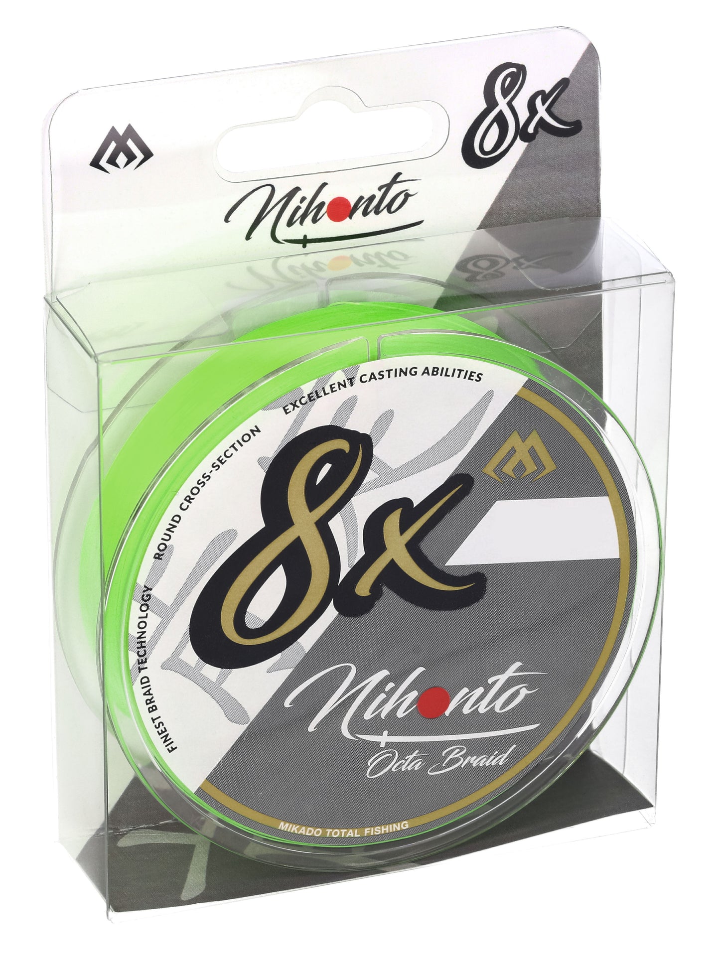Mikado Geflochtene Schnüre - Nihonto Octa Braid - 0.35mm/35.4kg/150m - Fluo - 1 Spule