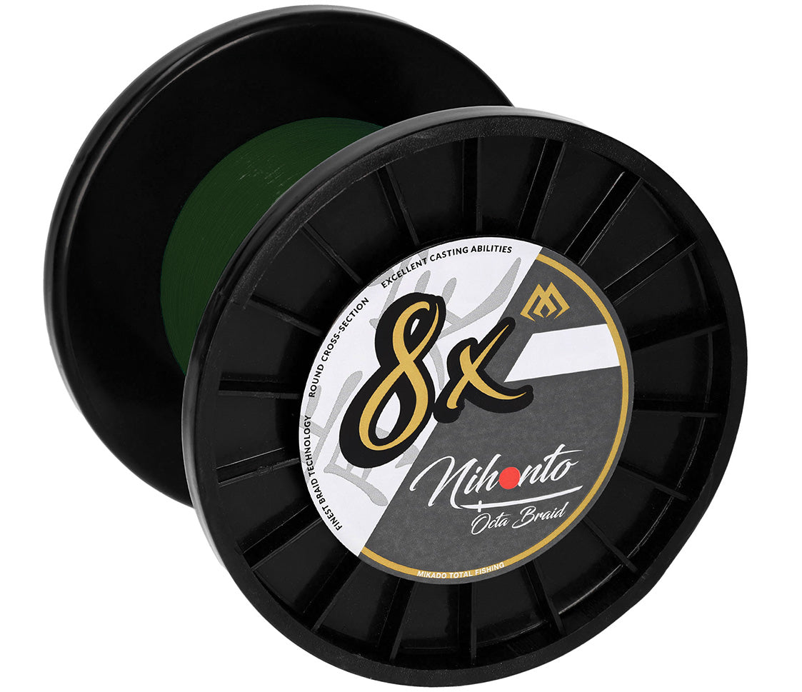 Mikado Geflochtene Schnüre - Nihonto Octa Braid - 0.4mm/39.8kg/900m - Grün - 1 Spule