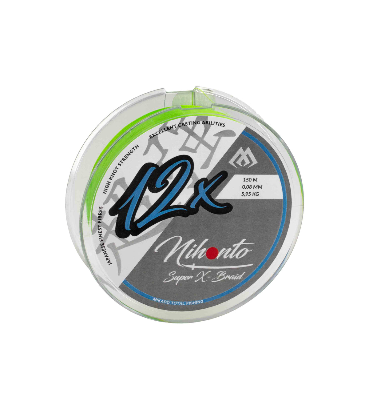 Mikado Geflochtene Schnüre - Nihonto Super X-Braid - 0.12mm/9.83kg/150m - Fluo - 1 Spule