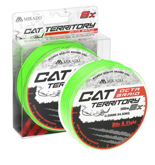 Mikado Geflochtene Schnüre - Cat Territory Octa Braid - 0.60mm/61.8kg/300m - Fluo - 1 Spule